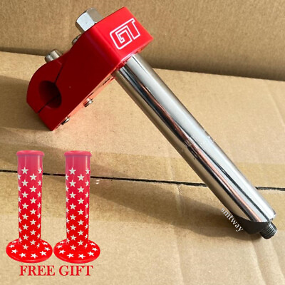 #ad GT style VINTAGE GT FORGED ALLOY BMX STEM RED FREE SHIPPING $37.80
