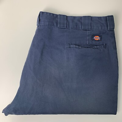 #ad DICKIES Navy Blue 874 Workwear Casual Chino Trousers Size Men#x27;s W44 L25 GBP 16.00