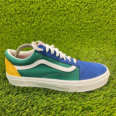 #ad Vans Old Skool Mens Size 8 Blue Green Athletic Classic Shoes Sneakers 500714 $49.99
