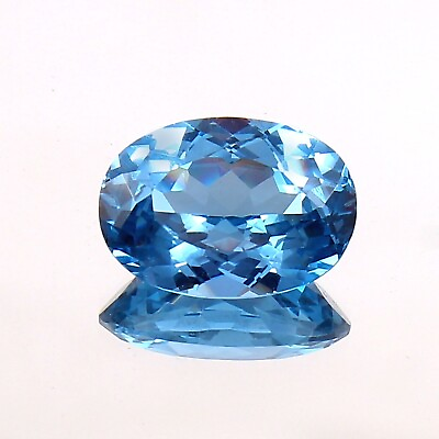 #ad AAA Natural Flawless Brazilian Swiss Blue Topaz Loose Oval Gemstone Cut 11x9 MM $42.71
