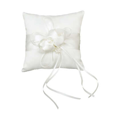 #ad Lovely 15*15cm Wedding Ring Pillow Bridal Wedding Ceramony Cushion Bearer $9.43