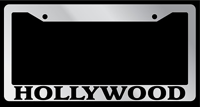 #ad Chrome License Plate Frame quot;Hollywoodquot; Auto Accessory 1353 $9.79