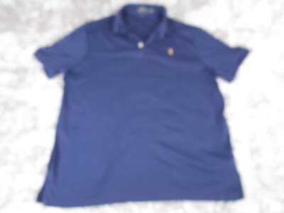 #ad Polo Ralph Lauren Shirt Mens Blue Extra Large Flesh Pony Preppy Classic Casual $14.49