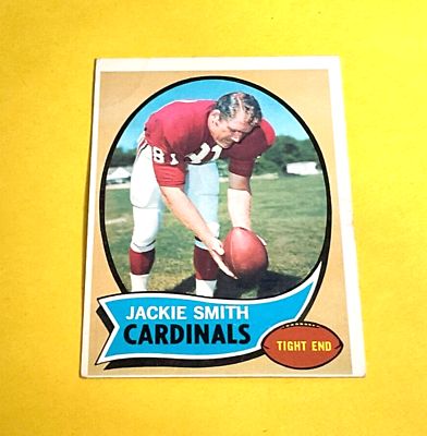 #ad JACKIE SMITH 1970 FOOTBALL CARD Vintage Topps #225 St. Louis Cardinals HOF TE $1.75