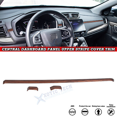 #ad Peach Wood Grain Dashboard Panel Upper Stripe Cover Decor For Honda CR V 17 2022 $30.99