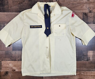 #ad Vintage Den Mother Boy Scouts Cub Scouts Uniform Shirt amp; Tie Size Small New York $39.99