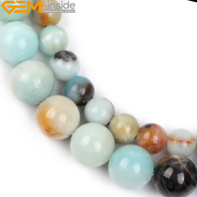 #ad 2mm Big Large Hole Multi Color Amazonite Gemstone Beads For Jewelry Making 15#x27;#x27; $4.41