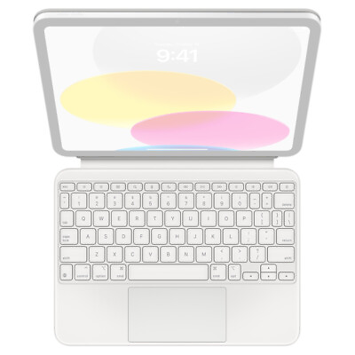 #ad #ad Apple Magic Keyboard Folio for iPad 10th gen White MQDP3LL A Open Box $109.00