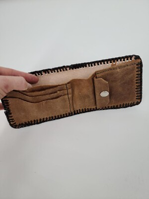 #ad Amish Handmade Handcrafted Leather Wallet $32.99