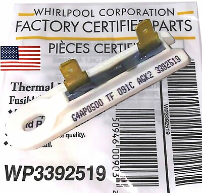 #ad #ad WP3392519 Factory OEM Genuine Whirlpool Dryer Thermal Fuse 3392519 $6.95