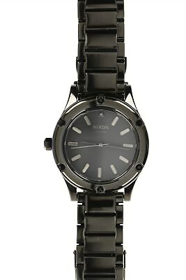 #ad Nixon #x27;The Camden#x27; Women#x27;s Gunmetal Black Round Watch Elegant and Versatile $135.15