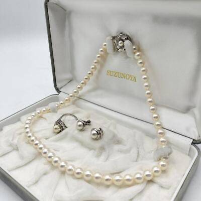 #ad Jewelry Tsutsumi Akoya Pearl Genuine Necklace 7 7.5Mm $659.63