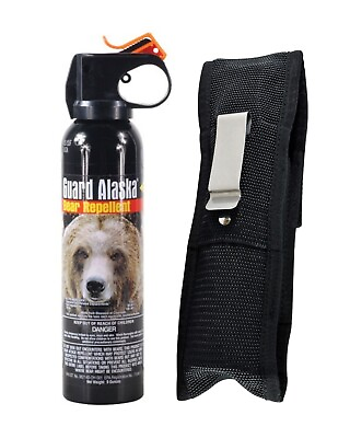 #ad Guard Alaska 9 oz. Bear Spray Repellent Tactical Belt Clip Holster $39.99