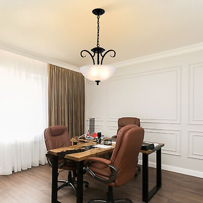 #ad Elegant Glass Pendant Ceiling Lighting Fixture Chandelier Dining Room Restaurant $38.00