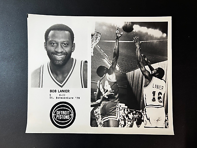 #ad Vintage Detroit Pistons Bob Lanier Type 1 8x10 Original Photo $20.00