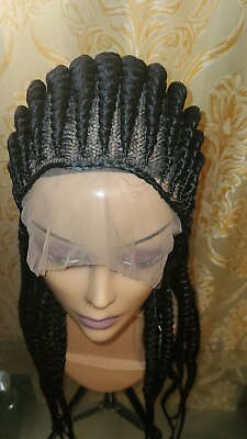 #ad Braided Cornrow Wig. made On A Full Frontal Wig With Baby Hair $155.00