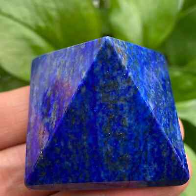 #ad 1PC Natural lapis lazuli Quartz Pyramid Carved Crystal Point Reiki healing 40mm $14.90