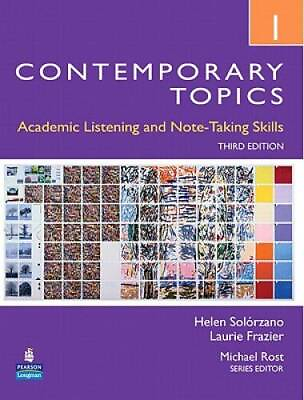 #ad Contemporary Topics 1: Academic Listening and Note Taking Skills 3rd GOOD $3.96