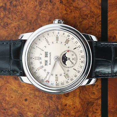 #ad Blancpain Le Brasssus Quantieme Perpetuel GMT Wristwatch 4276 3442A 55B Limited $24890.00