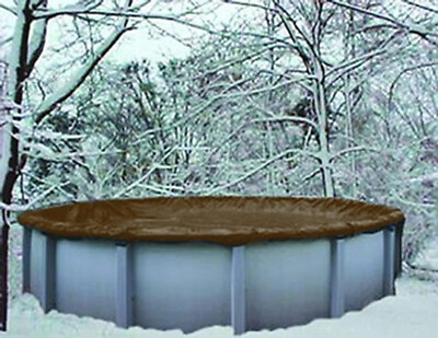 #ad 15#x27; Round Above Ground Winter Swimming Pool Solid Cover 10 Yr Warranty solid $42.99