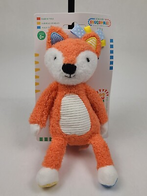 #ad Sensory Snuggables Fox Baby Infant Plush Stuffed Animal Toy 10quot; Textures Crinkle $6.39