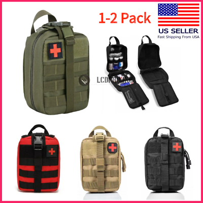 #ad #ad Tactical First Aid Kit Medical Molle Rip Away EMT IFAK Survival Pouch Empty Bag $11.34