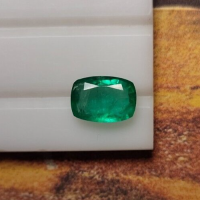 #ad Natural Emerald Cushion Cut 6.5x9 mm 1.40 Carat Luster Vibrancy Green Emerald $256.25