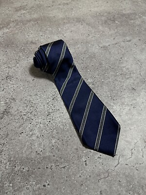 #ad Borelli Napoli men#x27;s necktie Navy Blue $50.00