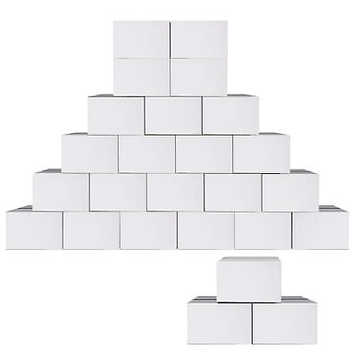 #ad 25 Pack White Shipping Boxes 11x6x6 Small Items Mailer Corrugated Box $44.16