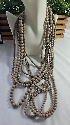 #ad VTG Beaded Choker Necklace Fashion Necklace $17.50