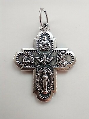 #ad Catholic 5 Way Protection Cross Five Way Religious Medal $6.99