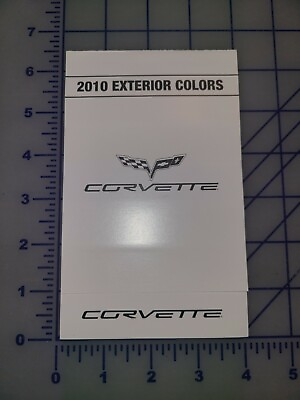 #ad 2010 Chevrolet Corvette Color Chip Folder Brochure $11.69