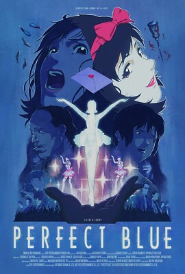 #ad Perfect Blue Movie Poster 1997 Satoshi Kon Film Perfection Comes At a Cost $15.00