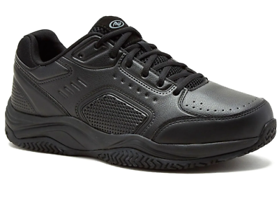 #ad Athletic Works Men#x27;s Extra Wide Width Front Runner Walking Athletic Shoe Black $23.99
