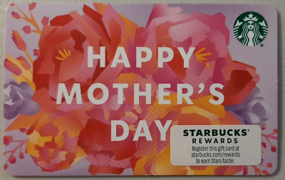 #ad 2022 STARBUCKS quot;HAPPY MOTHER#x27;S DAYquot; CARD #6201 G $1.88