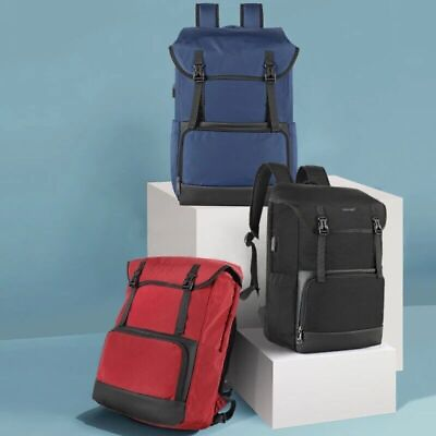 #ad Large Capacity Travel Backpack Men Quality Waterproof 15.6inch Laptop School Bag AU $78.74