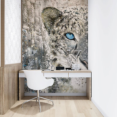 #ad 3D Leopard Eyes A8697 Wallpaper Wall Mural Self adhesive Skromova Marina Amy AU $379.99