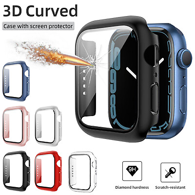 #ad For Apple Watch Ultra 2 Series 9 8 7 6 5 4 SE 49 45mm 44mm Case Screen Protector $5.95