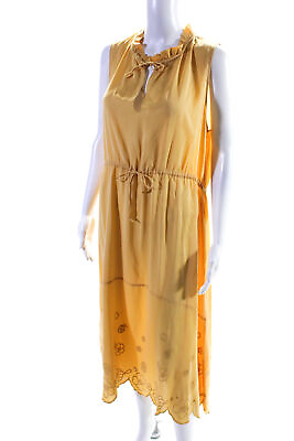 #ad See by Chloé Womens Yellow Ochre Dress Size 6 11095596 $108.01
