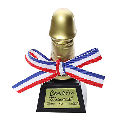 #ad US Novelty Adults Golden Penis Shape Willy Trophy Party Funny Props Present Gift $7.43