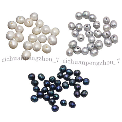 #ad Wholesale Real Natural 9 10mm South Sea Pearl Big Hole 2mm Drilled Loose Beads $3.85