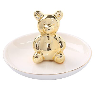 #ad Round Luxury Porcelain Adorable Ring Holder Ceramic Tray Bracelets Plate Des... $22.13
