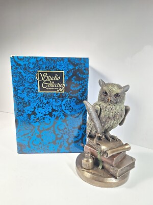 #ad Top Collection Owl on Books Statue Owl of Wisdom and Knowledge $120.00