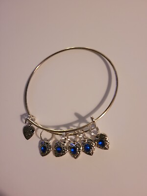 #ad Brooks bangle bracelet women. Silver Plate #103B $18.00