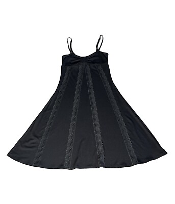 #ad Y2K Guess Black Slip Dress Aline XS Bandeau Top $22.00