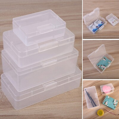 #ad Portable Transparent Plastic Box for Storing Cosmetics and Small Items $7.44