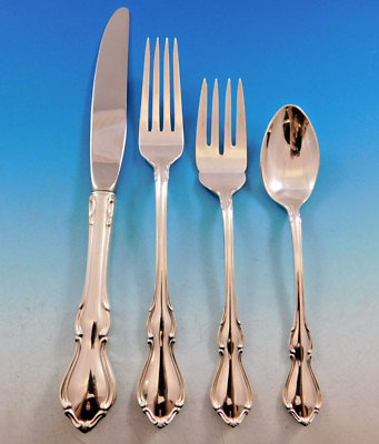 #ad Hampton Court by Reed and Barton Sterling Silver Flatware Set 8 Service 32 Pcs $1705.50