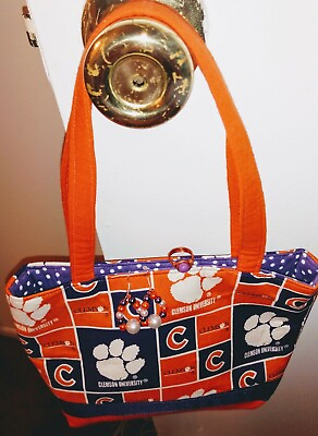 #ad Clemson Tigers Jewelry Bag Set $10.00