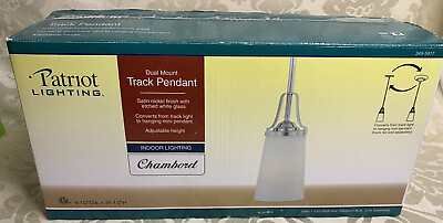#ad Patriot Lighting Dual Mount Track Pendant Indoor Lighting Chambord New open Box $32.50
