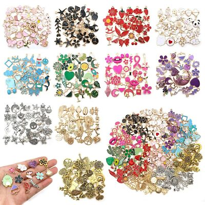 #ad Moon Star Heart Charms 30pcs Resin Zinc Alloy Crafts DIY Trendy Jewelry Making $14.44